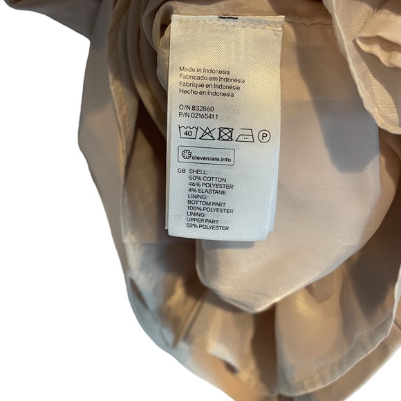 Cream H&M Pencil Dress Size 2 - Picture 7 of 7